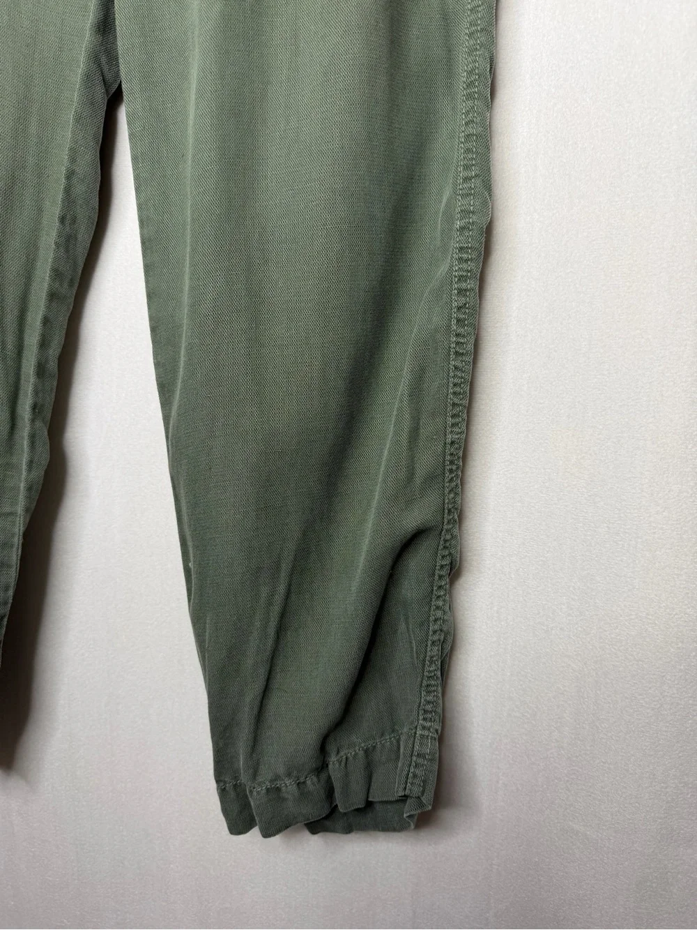 J.CREW / Weekend Pant in Fern Green Casual Relaxed Fit Linen Blend E9182 / 12